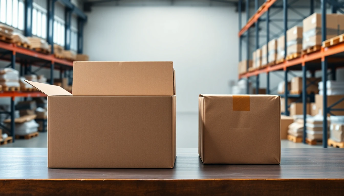 An oversized box next to a right-sized parcel showing wasted space that drives DIM weight