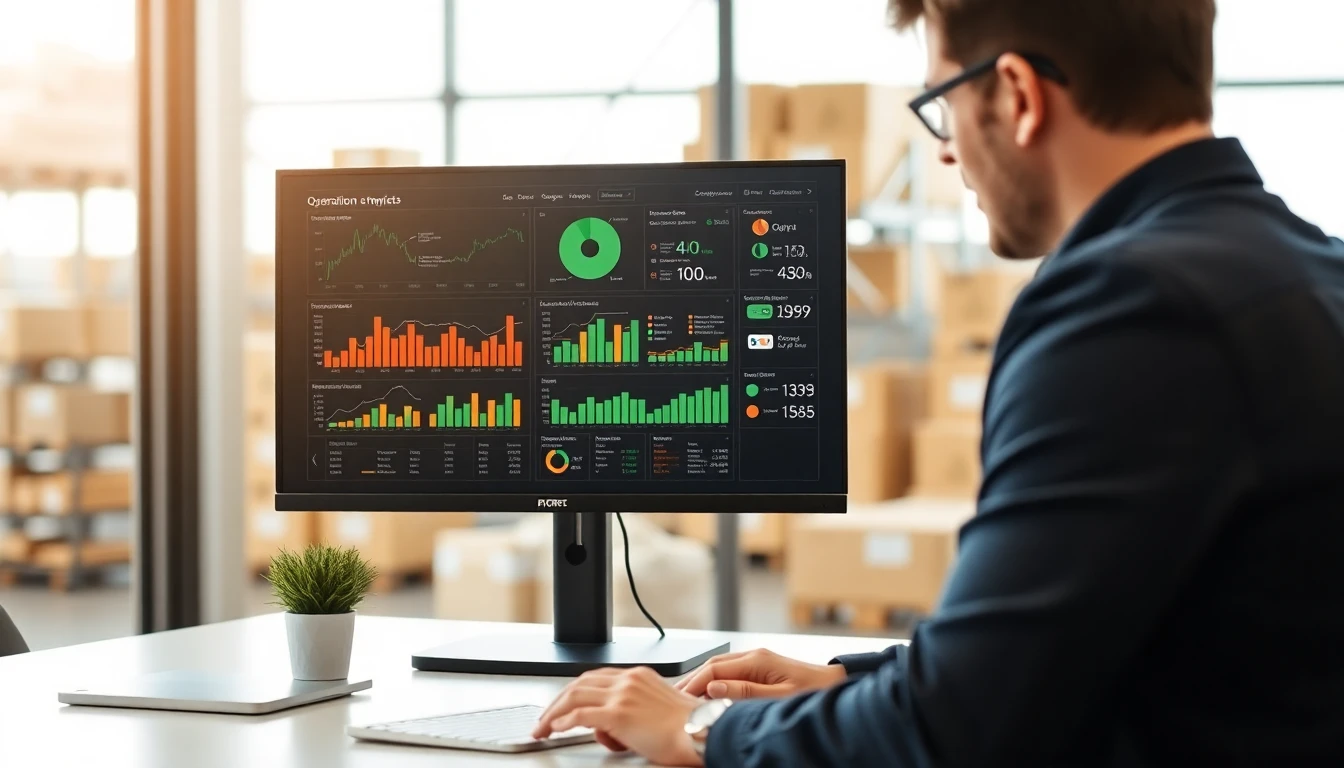 Dashboard showing packaging cost and sustainability metrics over time