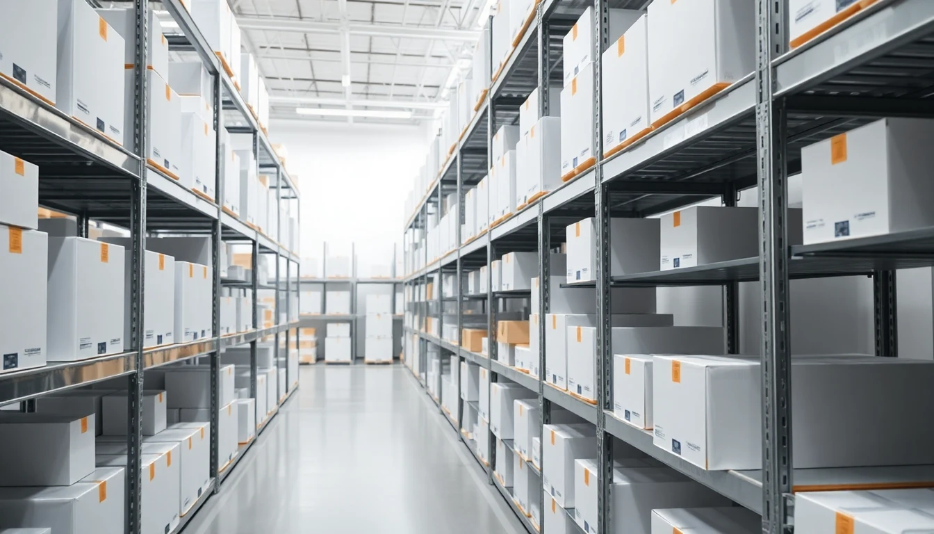 Medical device cartons staged in a clean distribution environment
